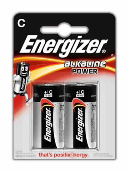 ელემენტი C ზომა Energizer (2 ცალიანი)