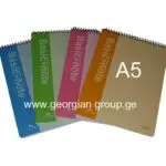 ბლოკნოტი ზედა ზამბარით ა-5 40ფურ. უჯრა