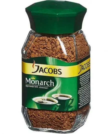 ყავა ხზნადი 200გრ. მინის ქილით , Jacobs Monarch