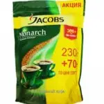 ყავა ხსნადი 300გრ ეკონომ პაკეტი Jacobs Monarch