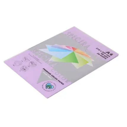 ფერადი ქაღალდი ა4 80გრ 100ფურცელი იასამნისფერი